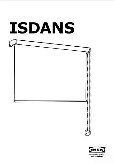 Zavese i draperije: IKEA ISDANS rolo zavesa – bela, model 701.199.01 - Tip: rolo zavesa — 2