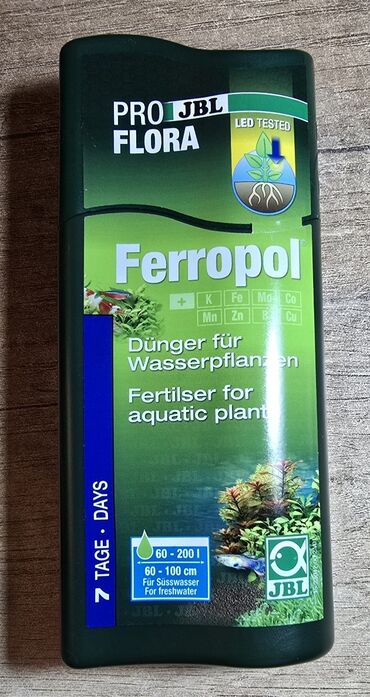 Gübrələr: JBL Pro Flora Ferropol 250ml, akvarium bitkiləri üçün gübrə