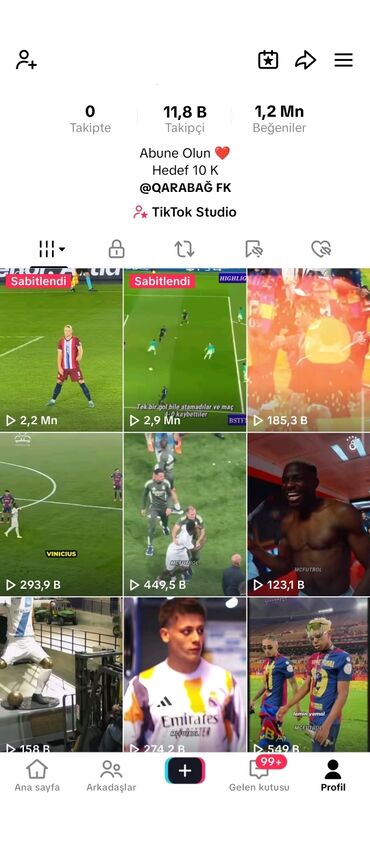 купить палатку в баку: Məhsul: Futbol mövzulu TikTok hesabı Xüsusiyyətlər: - Platforma