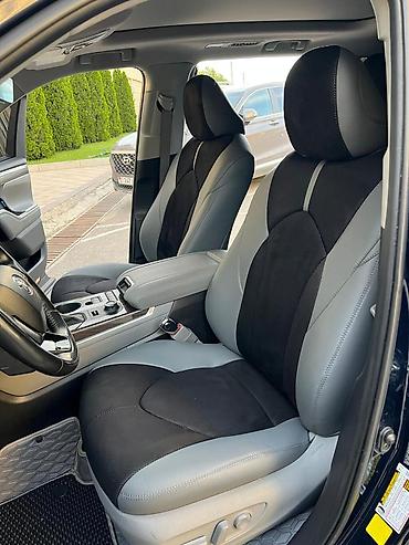 Аксессуары для салона: Чехлы Кожаные, С подушкой, цвет - Серый, Toyota, Новый, Самовывоз — 7