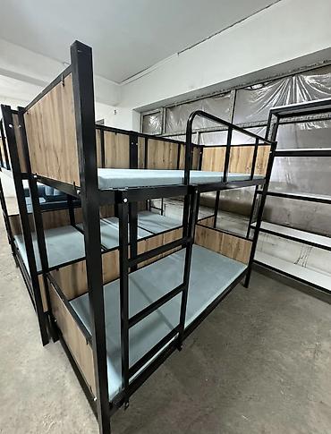 bunk bed: Двухъярусная металлическая кровать - Прочная сварная рама из — 4