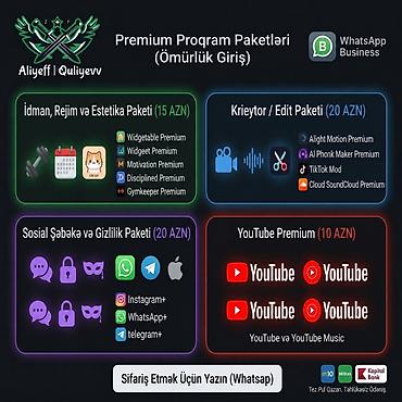 Digər xidmətlər: Mobil tətbiqlərin hazırlanması — 1