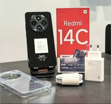 Redmi: Redmi, Redmi 14C, Новый, 128 ГБ, цвет - Черный, 2 SIM