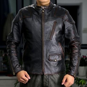 Мужская куртка, 4XL, Новый, цвет - Коричневый, Платная доставка