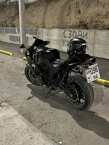 мото кацилка: Спортивный мотоцикл Kawasaki Ninja ZX-6R . Черный матовый/глянцевый — 5
