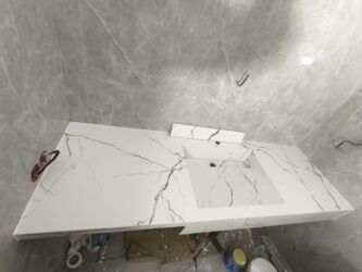 Другие строительные материалы: Кафельный Работы Раковина из керамогранита Под ключ санузел любой — 4