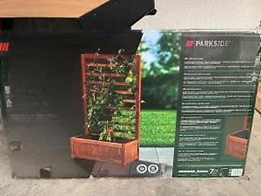 Žardinjere: Drvena žardinjera sa rešetkom za puzavice – Parkside - Kompaktna — 13