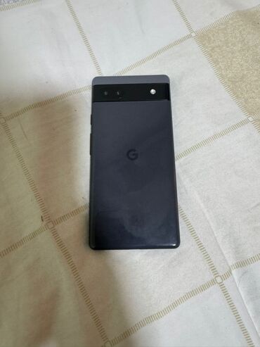 мобильные бу телефоны: Google Pixel 6A, Б/у, 128 ГБ, цвет - Черный, 1 SIM, eSIM