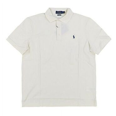 Мужское поло, Ralph Lauren, M (EU 38), цвет - Белый