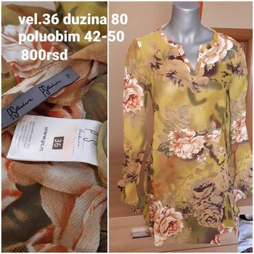 Ženska odeća: P. S. tunika haljina nova samo oprana vel.36