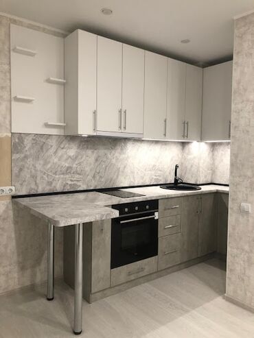 Sifarişlə mətbəx mebeli: Sifarişlə mətbəx dəsti, Özü çəkən petlələr, MDF, Kredit var, Pulsuz çatdırılma — 23