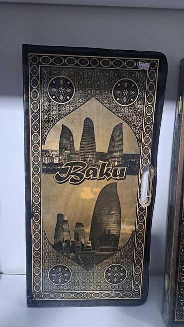 Nərdlər: Ağacdan hazırlanmış bakqamon (nard) dəsti - Material: təbii ağac — 4
