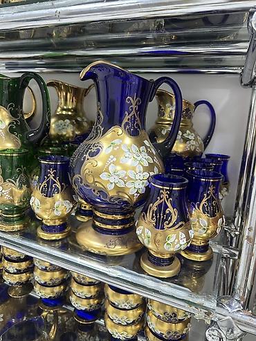 dibçək qabı: Rəng - Göy, Şüşə — 1