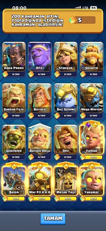 clash royale hesabı: Clash Royale hesabı – “Mirvalex” - Kral səviyyəsi: 16 (Maksimum) - — 6