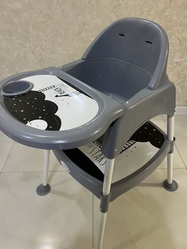 transformer stul yedizdirmək üçün: Uşaq yemək stulu – BabyDock - Rəng: boz və ağ tonlarda - Material