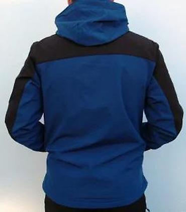 Jakne za prelazni period: Muška softshell jakna sa kapuljačom – plavo/crna - Materijal — 14