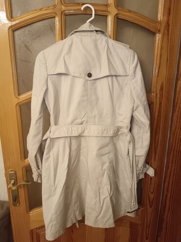 женские плащи с капюшоном: Плащ, Zara, S (EU 36), цвет - Бежевый