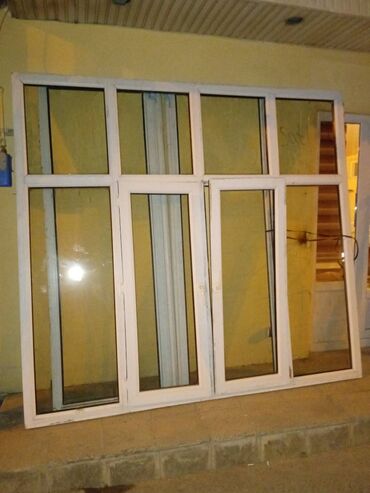 ikinci el qapi pencere: İşlənmiş İki qat şüşə paketi Plastik pəncərə, Еni: 2 sm, Uzunluğu: 2 sm, Ödənişli quraşdırma