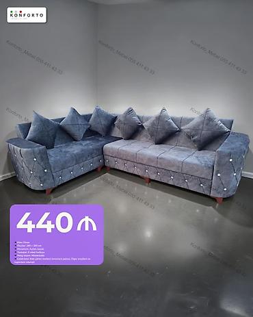 Künc divan – Komforto Mebel - Ölçü: 280 × 200 sm - Mexanizm: açılır