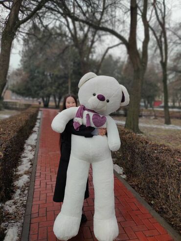 плюшевый мишка: 🧸Огромная мишка 2 метра 🔥🔥🔥 🧸60 см 1000 сом (Бесплатная доставка)