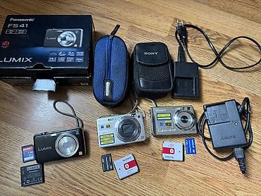 Fotoaparat dəsti – Panasonic Lumix FS41 və 2 ədəd Sony Cyber-shot