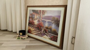 xonça şəkli: Ölçü: 87*65
Çərçivə: taxta, şüşə
Boya: yağlı boya