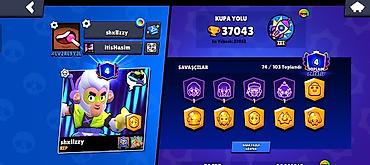 qizil kredit: Brawl Stars oyunu üçün hesab - Kupa sayı: 37,043 (ən yüksək 37,052) - — 2