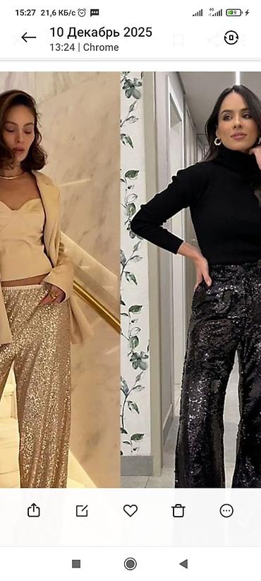 Другая одежда на прокат: Праздничные брюки с пайетками - Тип: женские брюки — 3