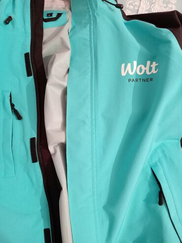 Другое: Wolt Partner külək və yağışa davamlı jaket - Rəng: firuzəyi (Wolt