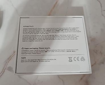 Наушники: Беспроводные вакуумные наушники, Apple, Airpods Pro 3, Б/у — 2