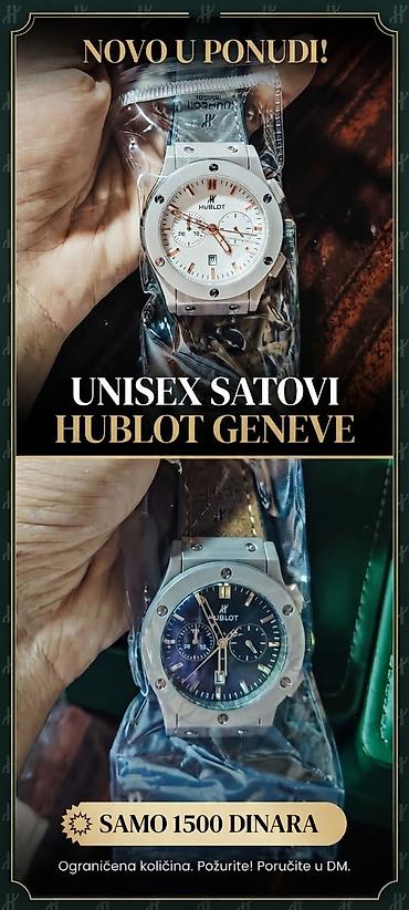 Unisex satovi HUBLOT Geneve - Dizajn sa hronograf podbrojčanicima i