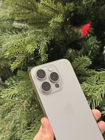 Уюлдук телефондор жана аксессуарлар: IPhone 15 Pro, Колдонулган, 256 ГБ, Natural Titanium, Куту, 85 % — 3