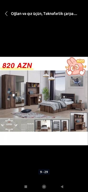 Sifarişlə yataq dəstləri: 🛋️🛏️🪑Komfortun və keyfiyyətin tək űnvani "M. M. Mobilya" ✅Möhtəşəm — 9
