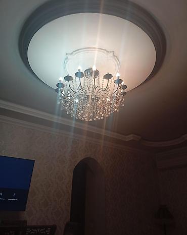 lüstr: Çılçıraq, 8 lampa, Xrustal — 1