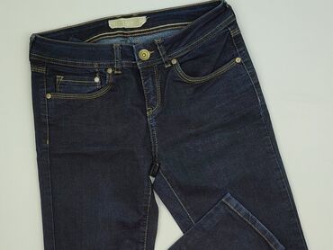 brązowe spodnie woskowane stradivarius: Jeans for women, size M (EU 38)