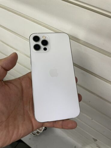 где дешевле купить телефон: IPhone 12 Pro, Колдонулган, 128 ГБ, Ак, 87 %