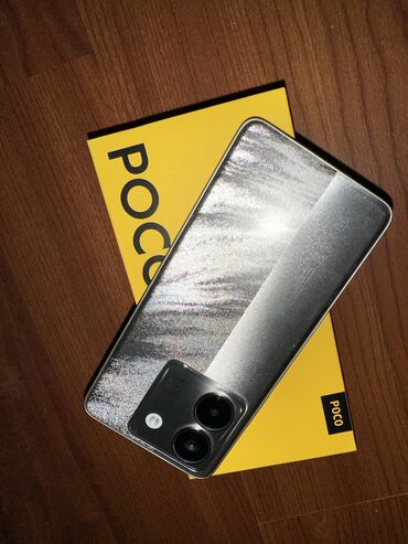 телефоны ретми: Poco M6 Pro 5G, Жаңы, 256 ГБ, түсү - Боз, 2 SIM, eSIM
