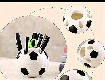 Ofis ləvazimatları: Futbol topu formalı stolüstü qələmqabı/organayzer - Dizayn: Futbol — 1
