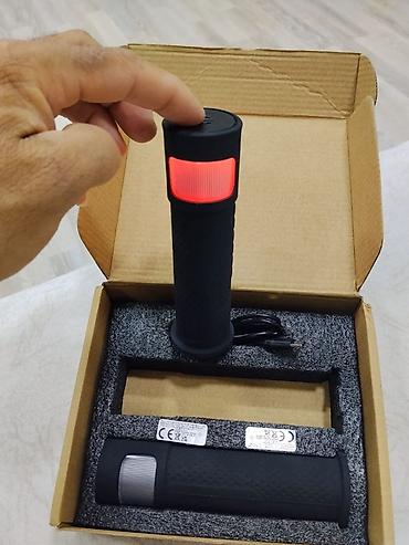 Velosiped aksesuarları: Velosiped üçün LED işıqlı sükan qolları (cüt) - Qutu tərkibi: 2 ədəd — 5