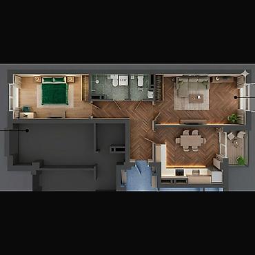 506: 2 комнаты, 64 м², Технопарк Элитка, 2 этаж, ПСО (под самоотделку) — 1