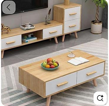 interturan mebel: Skandinaviya üslubunda oturma otağı üçün mebel dəsti - Tərkib: • TV — 1