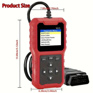 Alati za automobile: Novo - V315 OBD2/ EOBD Auto DIjagnostika PUNE OBD FUNKCIJE OBD/EOBD — 9