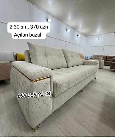 Açılan bazalı divan - Ölçü: 2.30 m - Qiymət: 370 AZN (şəkildə