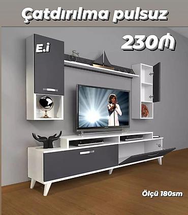 brus taxta: Yeni, Düz TV altlığı, Polkalı, Laminat — 1