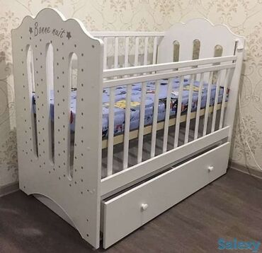 кровать для кукол: Детская кроватка-колыбель из белого ламинированного МДФ/ДСП с