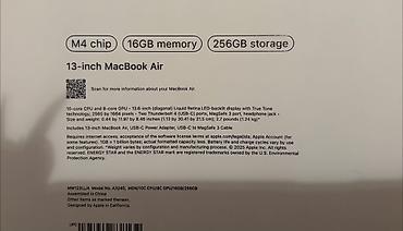 Apple MacBook: Apple MacBook Air 13 m4 təzə kimidi ev üçün alınıb cox az islenib — 10