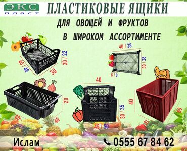 ящики пластмассовые для овощей и фруктов: Ящик, Новый