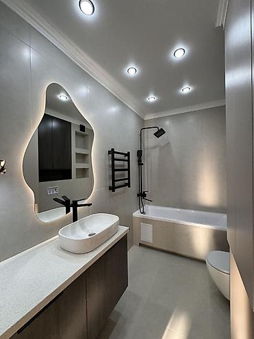 binar: 2 комнаты, 64 м², Кок-Жар мкр Элитка, 7 этаж, Дизайнерский ремонт — 4