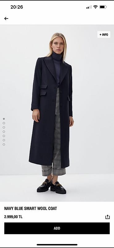 paltolar: Palto, Massimo Dutti, M, rəng - Göy — 1