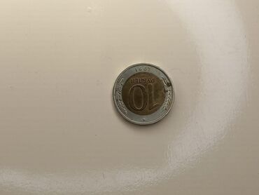 antik qepik: SSSRin 10 rublu 1991 ilin qədim qəpik. Satılır